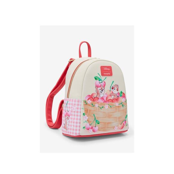 Loungefly Chip and Dale Cherry Basket Mini backpack Disney NEW!!! - Picture 1 of 4